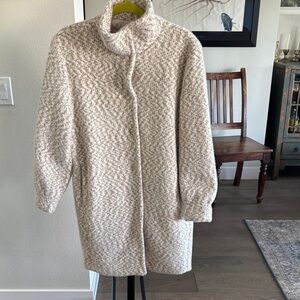 Z Supply Cream Textured Women's Sweater Coat Jacket XS